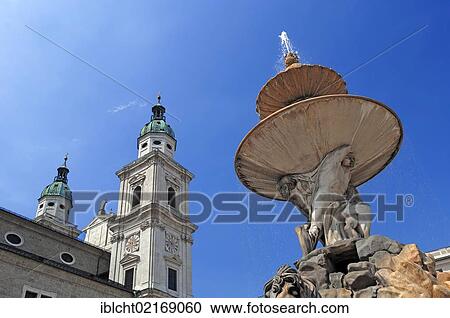 Salzburg Cathedral and Residence Fountain on Residence Square, Salzburg, Austria, Europe, PublicGround, Europe View Large Photo Image Stock Image - Salzburg Cathedral and Residence Fountain on Residence Square, Salzburg, Austria, Europe, PublicGround, Europe. Fotosearch