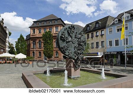 Schicksalsrad, wheel of destiny, by Gustav Nonnenmacher, Obermarkt square with Local Court, Worms, Rhineland-Palatinate, Germany, Europe View Large Photo Image Stock Image - Schicksalsrad, wheel of destiny, by Gustav Nonnenmacher, Obermarkt square with Local Court, Worms, Rhineland-Palatinate, Germany, Europe. Fotosearch