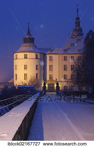 Schloss Langenburg Castle at dusk, Langenburg, Hohenlohe district, Baden-Wuerttemberg, Germany, Europe View Large Photo Image Stock Photo - Schloss Langenburg Castle at dusk, Langenburg, Hohenlohe district, Baden-Wuerttemberg, Germany, Europe. Fotosearch