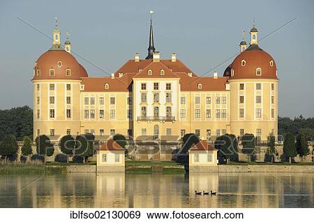 Stock Photo - Schloss Moritzburg Castle, Saxony, Germany, Europe. Fotosearch