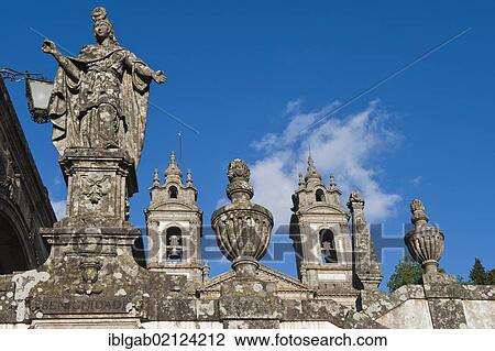 Sculpture, towers, Bom Jesus do Monte Sanctuary, Braga, Minho, Portugal, Europe View Large Photo Image Stock Image - Sculpture, towers, Bom Jesus do Monte Sanctuary, Braga, Minho, Portugal, Europe. Fotosearch