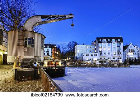Serrahn harbour in Bergedorf in winter, Hamburg, Germany, Europe View Large Photo Image Stock Photo - Serrahn harbour in Bergedorf in winter, Hamburg, Germany, Europe. Fotosearch