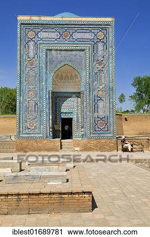 Shah-i-Zinda, Shahizinda Necropolis, Samarkand, Silk Road, Uzbekistan, Central Asia, Asia View Large Photo Image Stock Image - Shah-i-Zinda, Shahizinda Necropolis, Samarkand, Silk Road, Uzbekistan, Central Asia, Asia. Fotosearch