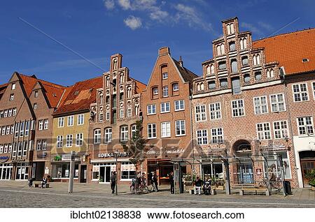 Shops on Am Sande square, Lueneburg, Lower Saxony, Germany, Europe View Large Photo Image Stock Photo - Shops on Am Sande square, Lueneburg, Lower Saxony, Germany, Europe. Fotosearch