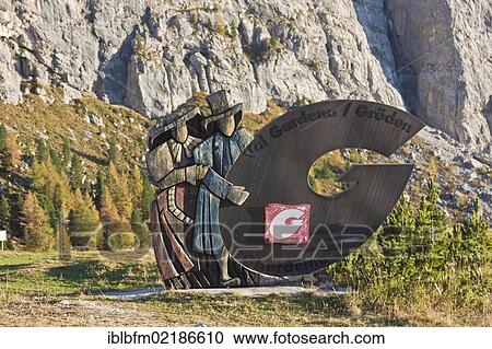Sign with the logo of Groedental or Val Gardena valley, Sella Ronda, Dolomites, Italy, Europe View Large Photo Image Stock Image - Sign with the logo of Groedental or Val Gardena valley, Sella Ronda, Dolomites, Italy, Europe. Fotosearch