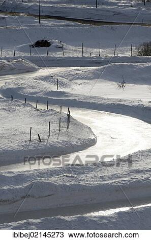 Snow and icy road in Cezallier, Auvergne, France, Europe View Large Photo Image Stock Image - Snow and icy road in Cezallier, Auvergne, France, Europe. Fotosearch