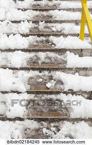 Snowy steps at a London railway station, England, United Kingdom, Europe View Large Photo Image Stock Photography - Snowy steps at a London railway station, England, United Kingdom, Europe. Fotosearch
