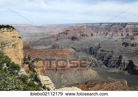 Stock Photo - South Rim, view of the Grand Canyon, Arizona, USA, North America. Fotosearch