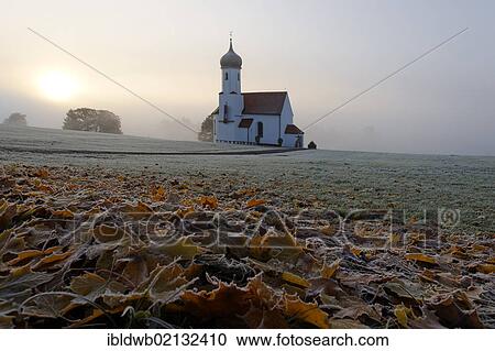 St. Johannisrain Chapel near Penzberg, with morning fog and hoar frost, Upper Bavaria, Germany, Europe View Large Photo Image Stock Image - St. Johannisrain Chapel near Penzberg, with morning fog and hoar frost, Upper Bavaria, Germany, Europe. Fotosearch