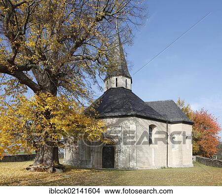 St. Sigismund Chapel, formerly St. Nicholas and St. Martin's Church, built around 1200, Romanesque octagon construction, Oberwittighausen, Wittighausen, Baden-Wuerttemberg, Germany, Europe View Large Photo Image Picture - St. Sigismund Chapel, formerly St. Nicholas and St. Martin's Church, built around 1200, Romanesque octagon construction, Oberwittighausen, Wittighausen, Baden-Wuerttemberg, Germany, Europe. Fotosearch