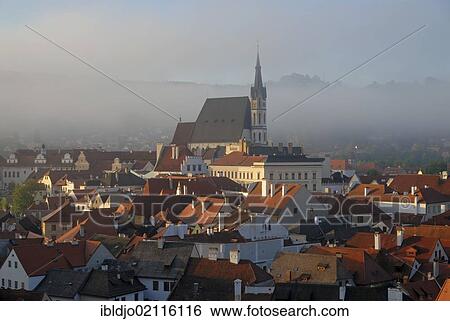 St. Veit church and the houses of Č eský, Cesky Krumlov, early morning, Jihoč eský, Jihocesky kraj, South Bohemia, Czech Republic, Europe View Large Photo Image Stock Photograph - St. Veit church and the houses of Č eský, Cesky Krumlov, early morning, Jihoč eský, Jihocesky kraj, South Bohemia, Czech Republic, Europe. Fotosearch