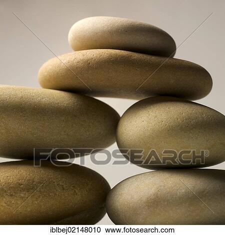 Stock Image - Stacked stones. Fotosearch