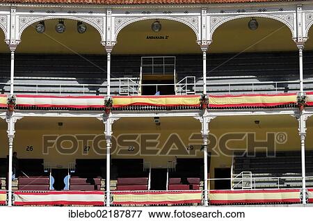 Stand, Las Ventas bullring, Madrid, Spain, Europe View Large Photo Image Stock Photo - Stand, Las Ventas bullring, Madrid, Spain, Europe. Fotosearch