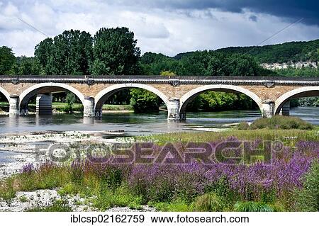 Stone bridge, Aquitaine, Dordogne, Dordogne Valley, France, Europe View Large Photo Image Stock Photo - Stone bridge, Aquitaine, Dordogne, Dordogne Valley, France, Europe. Fotosearch