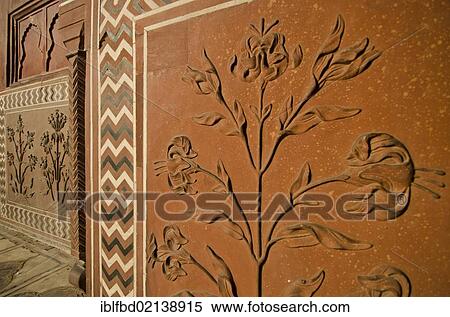 Stone carvings and gemstone inlays, Taj Mahal, UNESCO World Heritage Site, Agra, Uttar Pradesh, India, Asia View Large Photo Image Stock Photography - Stone carvings and gemstone inlays, Taj Mahal, UNESCO World Heritage Site, Agra, Uttar Pradesh, India, Asia. Fotosearch