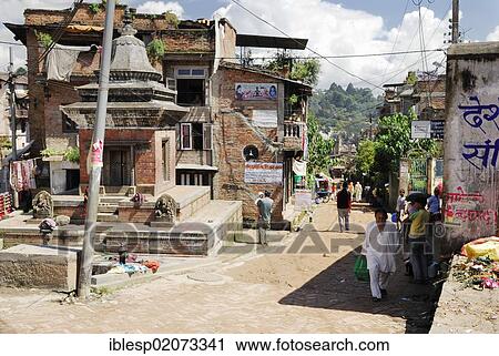 Street scene in Kathmandu, Nepal, Asia View Large Photo Image Stock Image - Street scene in Kathmandu, Nepal, Asia. Fotosearch
