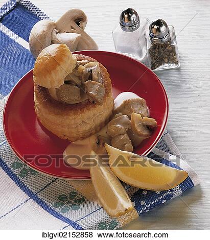 Stuffed meat vol-au-vent, Austria, Europe View Large Photo Image Stock Photo - Stuffed meat vol-au-vent, Austria, Europe. Fotosearch