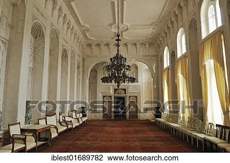Stock Image - Summer palace of the last Emir of Bukhara, Buchara, Silk Road, Unesco World Heritage Site, Uzbekistan, Central Asia, Asia. Fotosearch