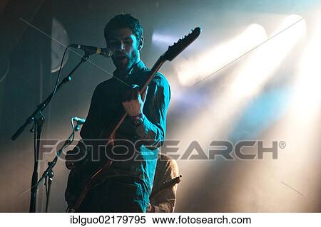 Stock Photography - Swiss band "Navel" playing live at the Schueuer, Lucerne, Switzerland, Europe. Fotosearch