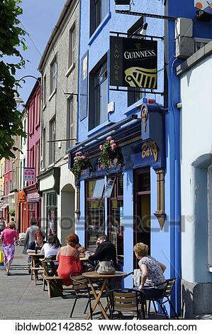 Tables and chairs outside a pub, Listowel, County Kerry, Ireland, Europe View Large Photo Image Stock Image - Tables and chairs outside a pub, Listowel, County Kerry, Ireland, Europe. Fotosearch