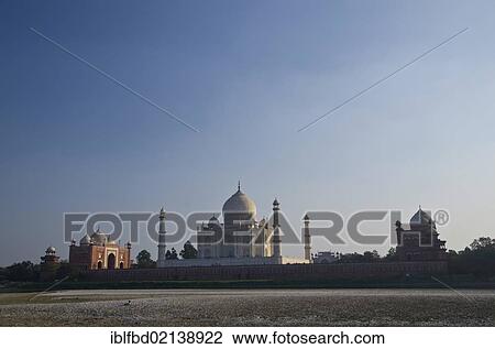 Taj Mahal, UNESCO World Heritage, Agra, Uttar Pradesh, India, Asia View Large Photo Image Stock Image - Taj Mahal, UNESCO World Heritage, Agra, Uttar Pradesh, India, Asia. Fotosearch