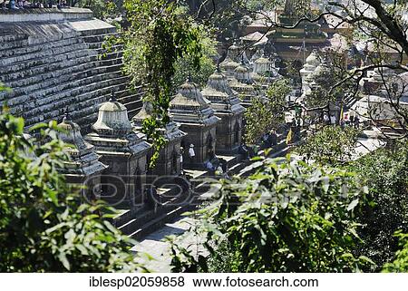 Temple complex in Pashupatinath at the holy Bagmati River, Pandra Shivalaya complex, Kathmandu, Nepal, Asia View Large Photo Image Stock Photo - Temple complex in Pashupatinath at the holy Bagmati River, Pandra Shivalaya complex, Kathmandu, Nepal, Asia. Fotosearch