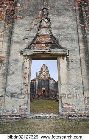 Stock Photo - The ancient ruins of Wat Phra Si Rattana Mahathat, Lopburi, Thailand, Asia. Fotosearch
