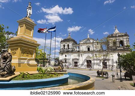 The Cathedral at Parque Central, León, Nicaragua, Central America, North America View Large Photo Image Stock Image - The Cathedral at Parque Central, León, Nicaragua, Central America, North America. Fotosearch