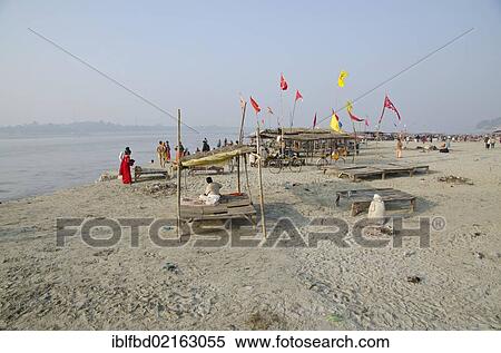 The Sangam, the confluence of the holy rivers Ganges, Yamuna and Saraswati, in Allahabad, busy with pilgrims, Allahabad, Uttar Pradesh, India, Asia View Large Photo Image Stock Photography - The Sangam, the confluence of the holy rivers Ganges, Yamuna and Saraswati, in Allahabad, busy with pilgrims, Allahabad, Uttar Pradesh, India, Asia. Fotosearch