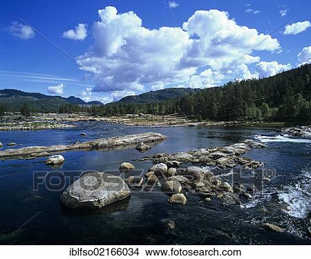 The wide Otra river in Setesdal Valley south of Hovden near Berdalen, Aust-Agder, Norway, Scandinavia, Europe View Large Photo Image Picture - The wide Otra river in Setesdal Valley south of Hovden near Berdalen, Aust-Agder, Norway, Scandinavia, Europe. Fotosearch