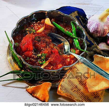 Tomato chutney, India, Asia View Large Photo Image Stock Photograph - Tomato chutney, India, Asia. Fotosearch