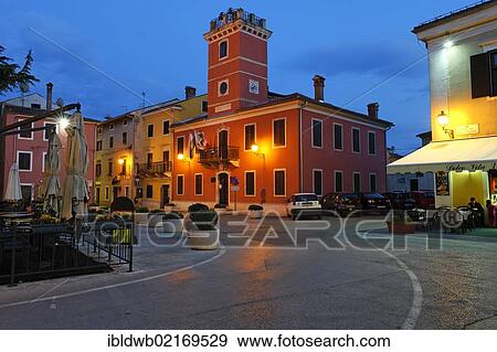 Town hall, old town, Novigrad, Istria, Croatia, Europe View Large Photo Image Stock Photo - Town hall, old town, Novigrad, Istria, Croatia, Europe. Fotosearch
