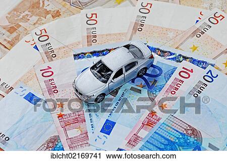 Toy car on euro banknotes View Large Photo Image Stock Image - Toy car on euro banknotes. Fotosearch