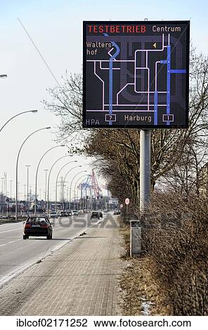 Traffic management system, electronic display panel of the Hamburg Port Authority, HPA, Veddeler Damm street, Hamburg, Germany, Europe View Large Photo Image Stock Image - Traffic management system, electronic display panel of the Hamburg Port Authority, HPA, Veddeler Damm street, Hamburg, Germany, Europe. Fotosearch