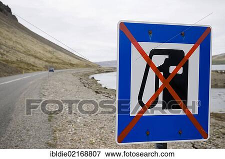 Traffic sign "no petrol station" en route to Látrabjarg, the westernmost point of Iceland, Iceland, Northern Europe, Europe View Large Photo Image Stock Photo - Traffic sign "no petrol station" en route to Látrabjarg, the westernmost point of Iceland, Iceland, Northern Europe, Europe. Fotosearch