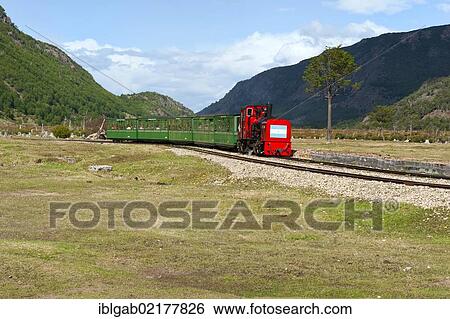 Tren del Fin del Mundo, End of the World Train, Tierra del Fuego National Park, Fireland, Patagonia, Argentina, South America View Large Photo Image Stock Photograph - Tren del Fin del Mundo, End of the World Train, Tierra del Fuego National Park, Fireland, Patagonia, Argentina, South America. Fotosearch