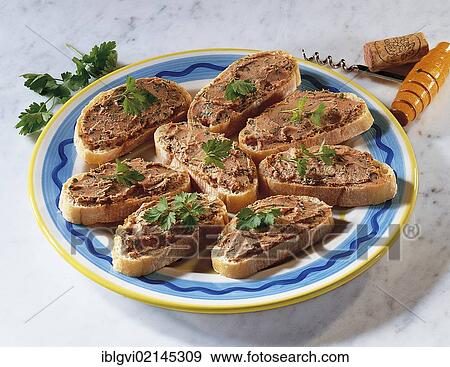 Tuscan crostini with liver pate, hot starter, Italy, Europe View Large Photo Image Stock Photo - Tuscan crostini with liver pate, hot starter, Italy, Europe. Fotosearch