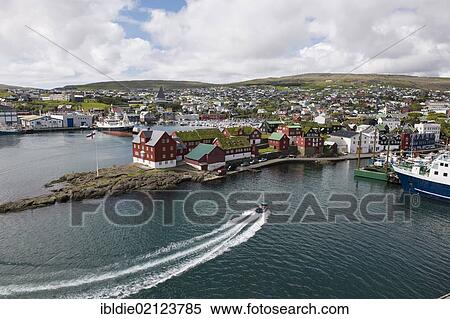 Tórshavn on Streymoy, capital of the Faroe Islands, with the red houses of the island administration at the front, group of islands in the North Atlantic, Denmark, Northern Europe, Europe View Large Photo Image Stock Photography - Tórshavn on Streymoy, capital of the Faroe Islands, with the red houses of the island administration at the front, group of islands in the North Atlantic, Denmark, Northern Europe, Europe. Fotosearch