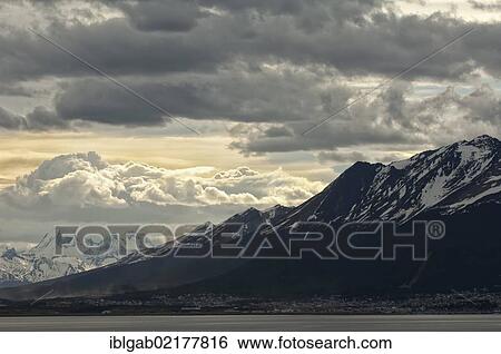 Ushuaia and the Beagle Channel, Fireland, Patagonia, Argentina, South America View Large Photo Image Stock Photograph - Ushuaia and the Beagle Channel, Fireland, Patagonia, Argentina, South America. Fotosearch