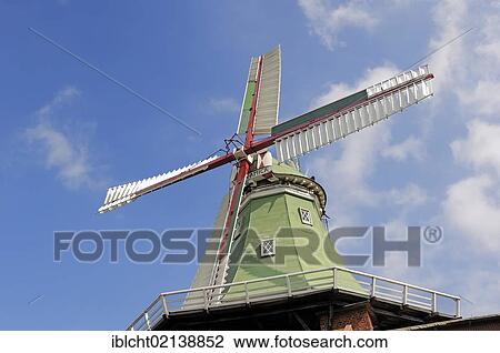 Venti Amica, a Dutch gallery windmill, Hollern-Twielenfleth, Altes Land, Lower Saxony, Germany, Europe View Large Photo Image Stock Image - Venti Amica, a Dutch gallery windmill, Hollern-Twielenfleth, Altes Land, Lower Saxony, Germany, Europe. Fotosearch