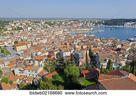 View across Rovinj with the harbour, Istria, Croatia, Europe View Large Photo Image Stock Image - View across Rovinj with the harbour, Istria, Croatia, Europe. Fotosearch