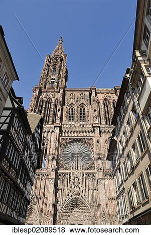 View from Kraemergasse on the Strasbourg Cathedral, Strasbourg, Alsace, France, Europe, PublicGround, Europe View Large Photo Image Stock Photo - View from Kraemergasse on the Strasbourg Cathedral, Strasbourg, Alsace, France, Europe, PublicGround, Europe. Fotosearch