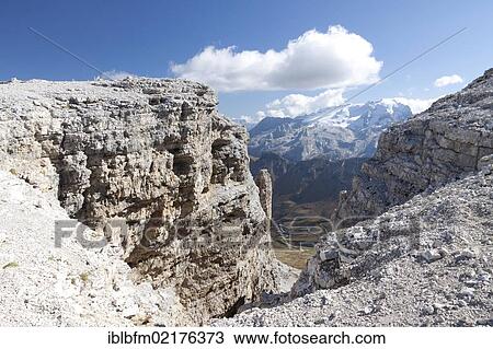 View from Sass Pordoi to Mt Marmolada, Sella-Group, Sella Ronda, Dolomites, Italy, Europe View Large Photo Image Stock Image - View from Sass Pordoi to Mt Marmolada, Sella-Group, Sella Ronda, Dolomites, Italy, Europe. Fotosearch