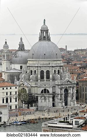 View from the Campanile towards the Santa Maria della Salute Church on the Grand Canal, Venice, Veneto, Italy, Europe View Large Photo Image Picture - View from the Campanile towards the Santa Maria della Salute Church on the Grand Canal, Venice, Veneto, Italy, Europe. Fotosearch
