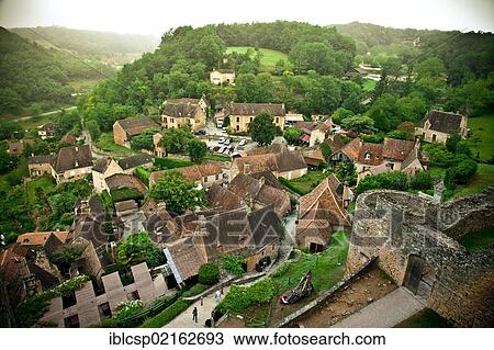 View of Castlenaud village from the castle, Dordogne Valley, Aquitaine, France, Europe View Large Photo Image Stock Image - View of Castlenaud village from the castle, Dordogne Valley, Aquitaine, France, Europe. Fotosearch