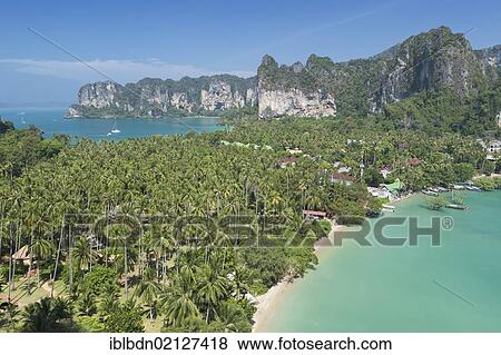 View point to Hat Rai Leh West and Hat Rai Leh East, Krabi province, Thailand, Asia View Large Photo Image Stock Photo - View point to Hat Rai Leh West and Hat Rai Leh East, Krabi province, Thailand, Asia. Fotosearch