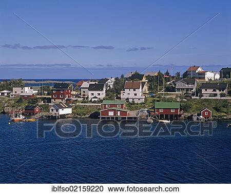 Stock Image - Village of Reine, Moskenesøya Island, Lofoten Islands, Norway, Scandinavia, Europe. Fotosearch
