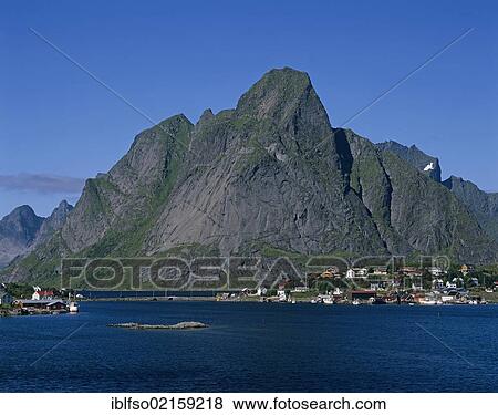 Village of Reine, Moskenesøya Island, Lofoten Islands, Norway, Scandinavia, Europe View Large Photo Image Stock Photo - Village of Reine, Moskenesøya Island, Lofoten Islands, Norway, Scandinavia, Europe. Fotosearch