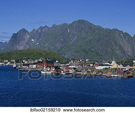 Village of Reine, Moskenesøya Island, Lofoten Islands, Norway, Scandinavia, Europe View Large Photo Image Stock Photo - Village of Reine, Moskenesøya Island, Lofoten Islands, Norway, Scandinavia, Europe. Fotosearch