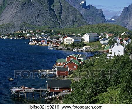 Village of Reine, Moskenesøya Island, Lofoten Islands, Norway, Scandinavia, Europe View Large Photo Image Stock Photograph - Village of Reine, Moskenesøya Island, Lofoten Islands, Norway, Scandinavia, Europe. Fotosearch